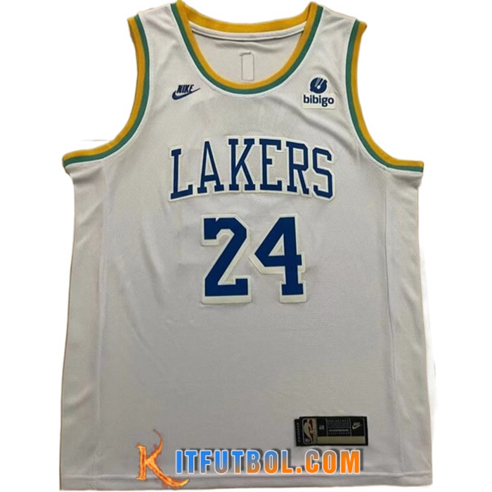 Camisetas Los Angeles Lakers (BRYANT #24) 2022/23 Blanco