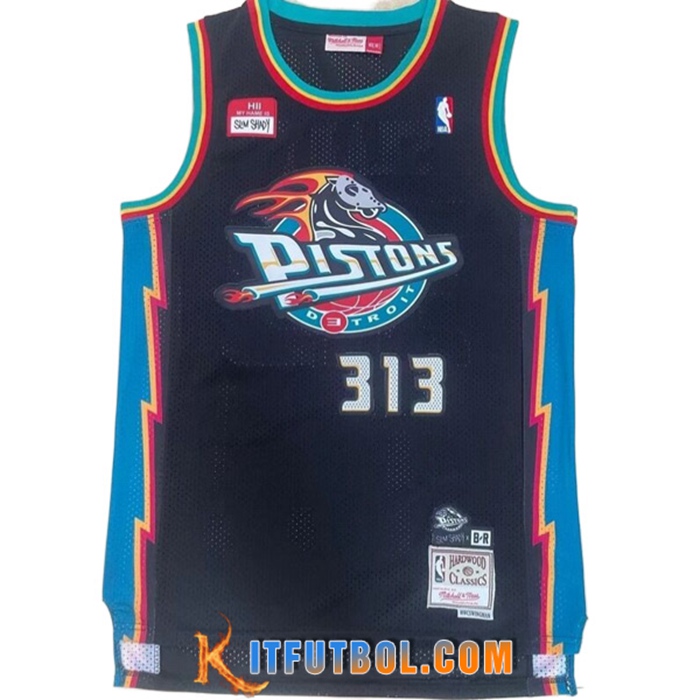Camisetas Detroit Pistons (SHADY #313) 2022/23 Negro