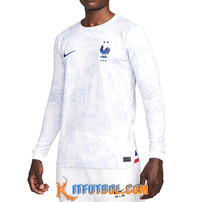 Nueva Camiseta Equipo Nacional Francia Segunda Manga Larga 2022/2023