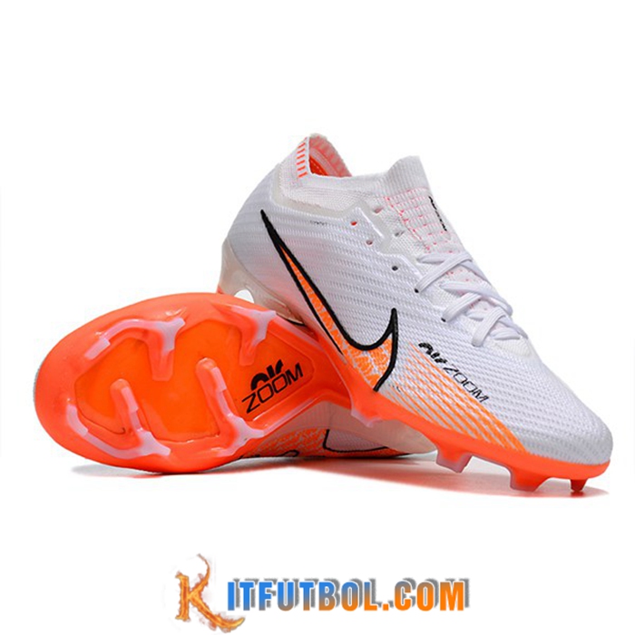 Nike Botas De Fútbol Air Zoom Mercurial Vapor XV Elite FG Blanco/Naranja