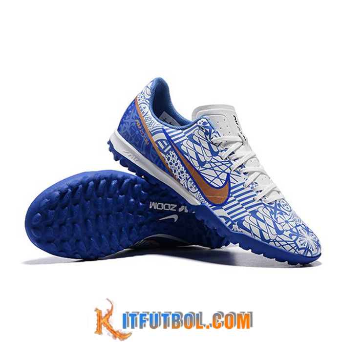 Nike Botas De Fútbol Air Zoom Mercurial Vapor- XV Academy TF Blanco/Azul
