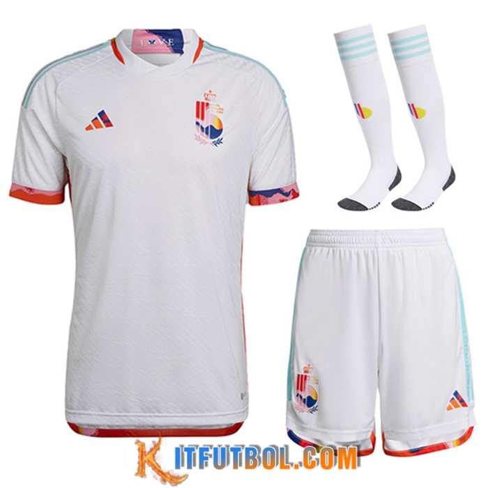 Camisetas De Futbol Bélgica Segunda (Cortos + Calcetines) 2022/2023
