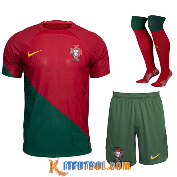 Camisetas De Futbol Portugal Primera (Cortos + Calcetines) 2022/2023