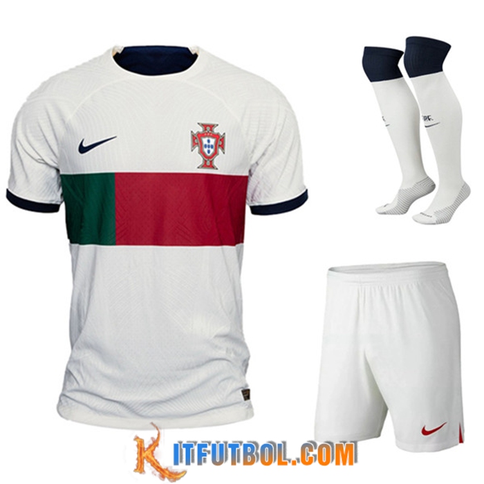 Camisetas De Futbol Portugal Segunda (Cortos + Calcetines) 2022/2023
