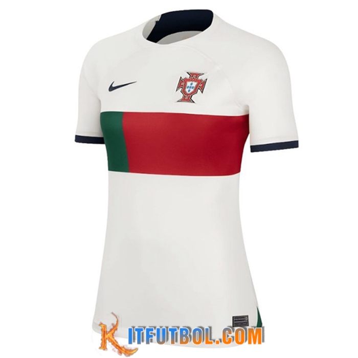 Camisetas De Futbol Portugal Mujer Segunda 2022/2023