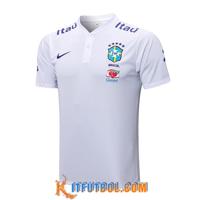 Camiseta Polo Brasil Blanco 2022/2023