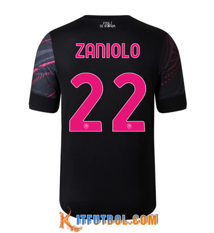 Camisetas De Futbol AS Roma (ZANIOLO #22) 2022/2023 Tercera