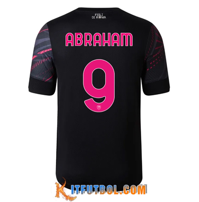 Camisetas De Futbol AS Roma (ABRAHAM #9) 2022/2023 Tercera