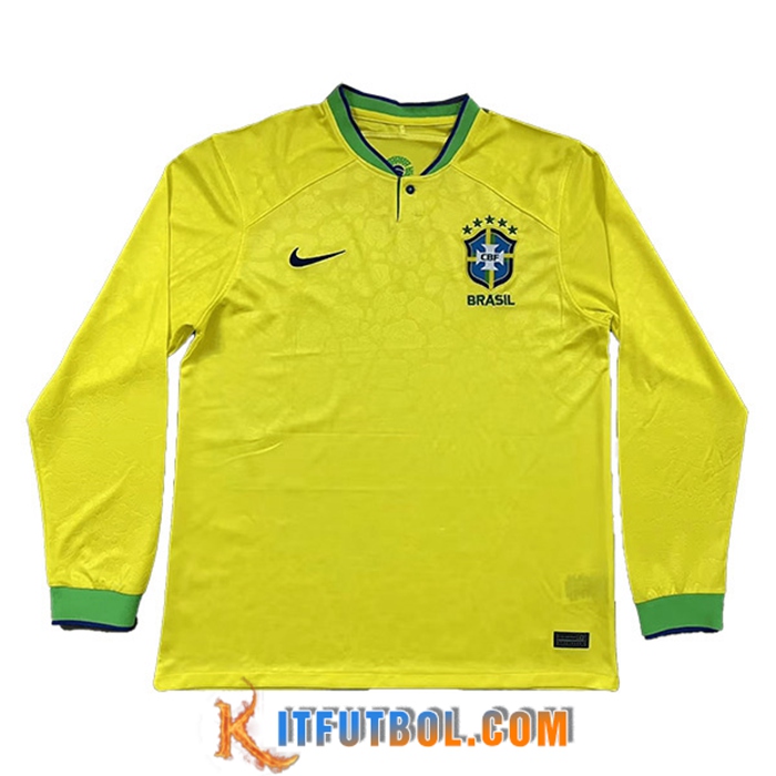 Nueva Camiseta Equipo Nacional Brasil Primera Manga Larga 2022/2023