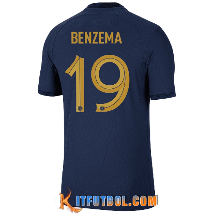 Camiseta Equipo Nacional Francia (BENZEMA #19) 2022/2023 Primera