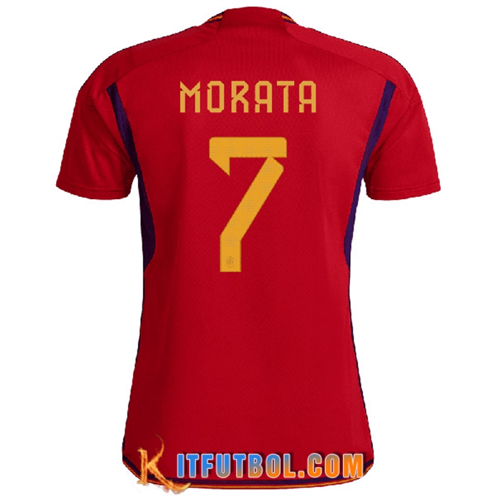 Camiseta Equipo Nacional España (MORATA #7) 2022/2023 Primera