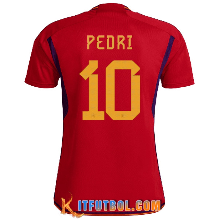 Camiseta Equipo Nacional España (PEDRI #10) 2022/2023 Primera