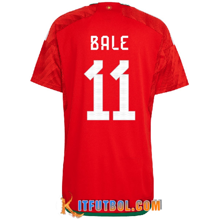 Camiseta Equipo Nacional Gales (BALE #11) 2022/2023 Primera