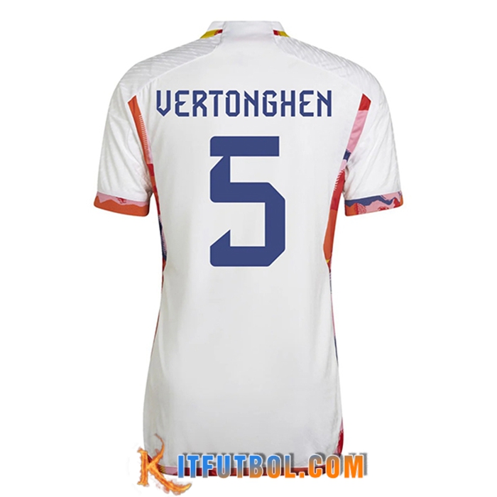 Camiseta Equipo Nacional Bélgica (VerdeONGHEN #5) 2022/2023 Segunda