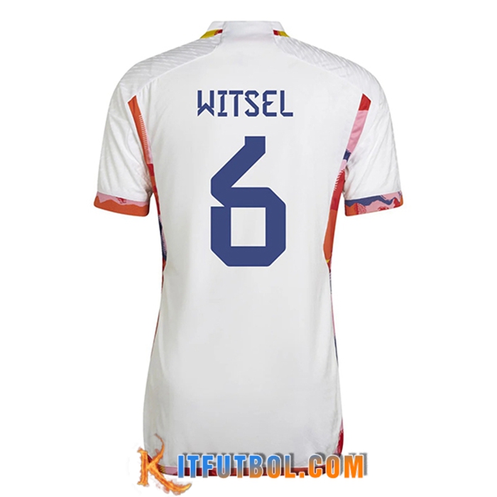 Camiseta Equipo Nacional Bélgica (WITSEL #6) 2022/2023 Segunda