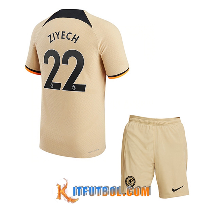 Camisetas De Futbol Chelsea (ZIYECH #22) Ninos Tercera 2022/2023