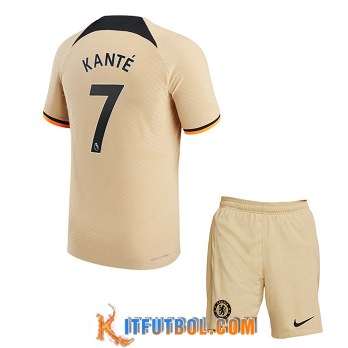Camisetas De Futbol Chelsea (KANTÉ #7) Ninos Tercera 2022/2023