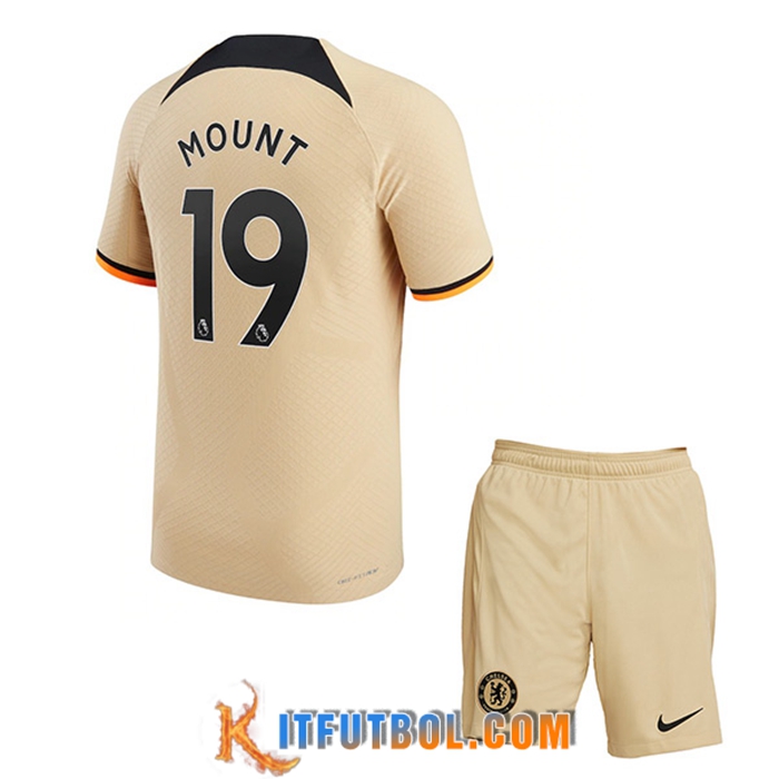 Camisetas De Futbol Chelsea (MOUNT #19) Ninos Tercera 2022/2023