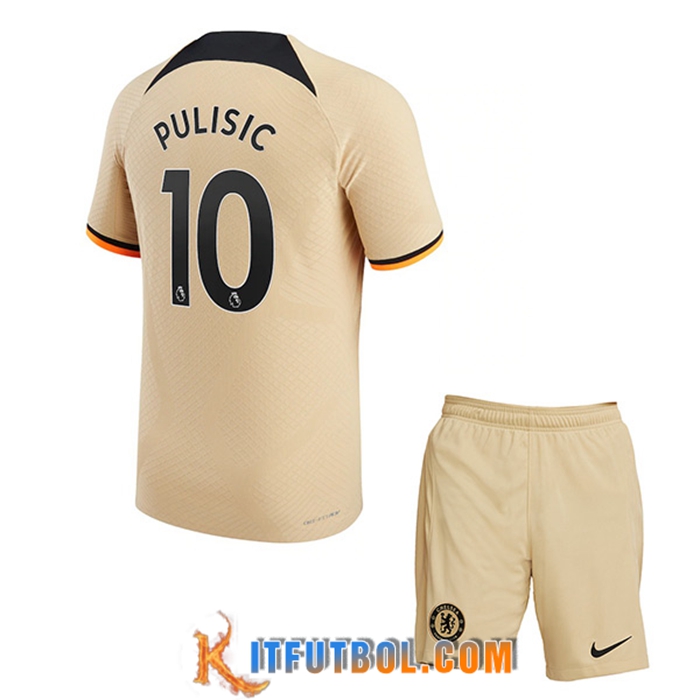 Camisetas De Futbol Chelsea (PULISIC #10) Ninos Tercera 2022/2023