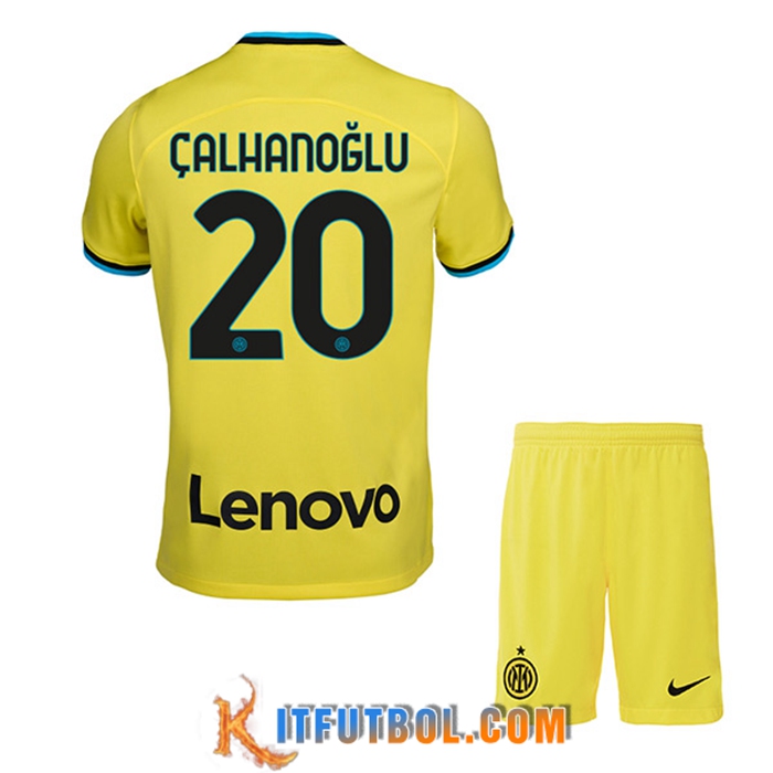 Camisetas De Futbol Inter Milan (ÇALHANOGLU #20) Ninos Segunda 2022/2023