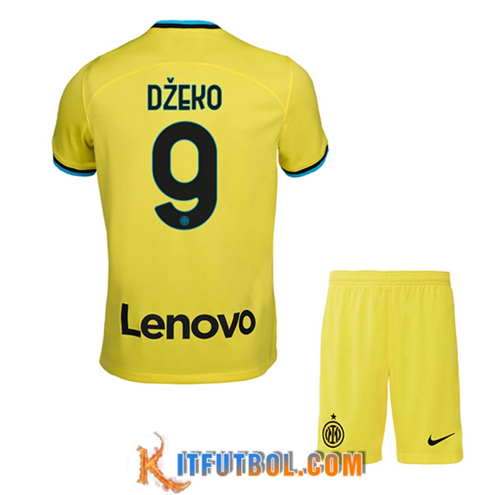 Camisetas De Futbol Inter Milan (DŽEKO #9) Ninos Segunda 2022/2023