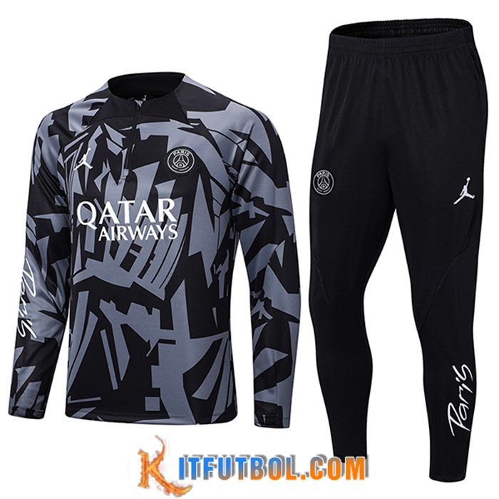 Chandal Equipos De Futbol Jordan PSG Negro/Gris 2022/2023