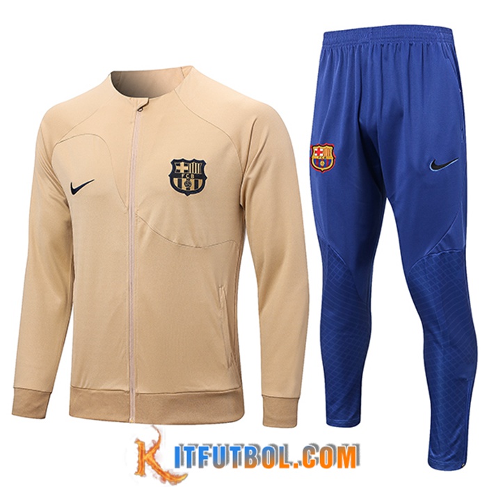 Chandal Equipos De Futbol - Chaqueta FC Barcelona Amarillo 2022/2023