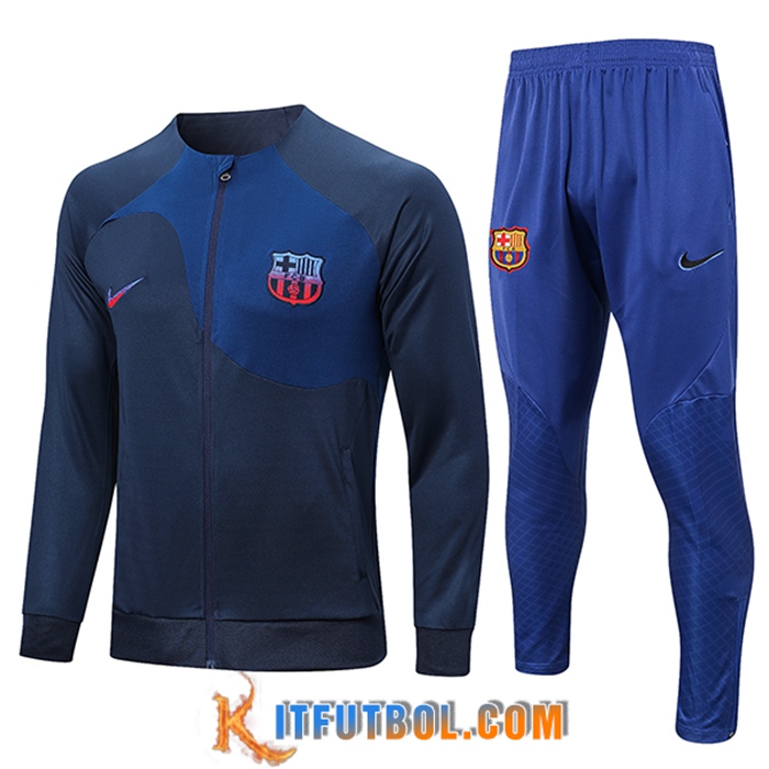 Chandal Equipos De Futbol - Chaqueta FC Barcelona Azul marino 2022/2023