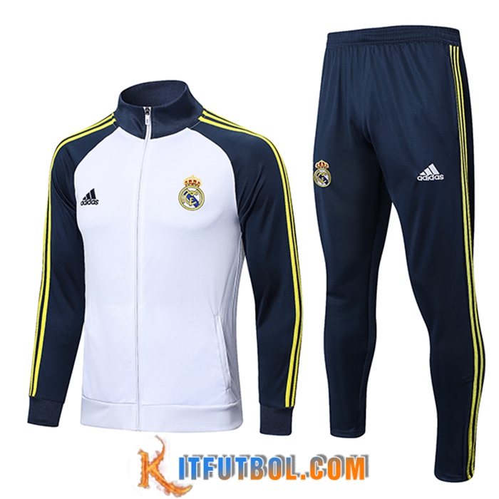 Chandal Equipos De Futbol - Chaqueta Real Madrid Blanco 2022/2023
