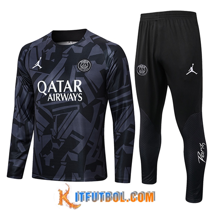 Chandal Equipos De Futbol Jordan PSG Gris Oscuro 2022/2023