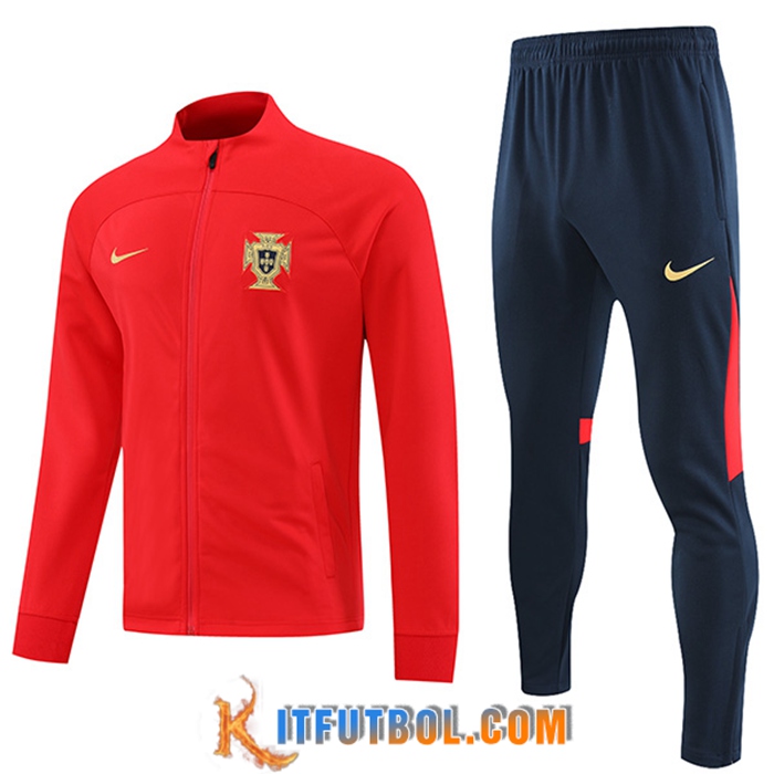 Chandal Equipos De Futbol - Chaqueta Portugal Rojo 2022/2023