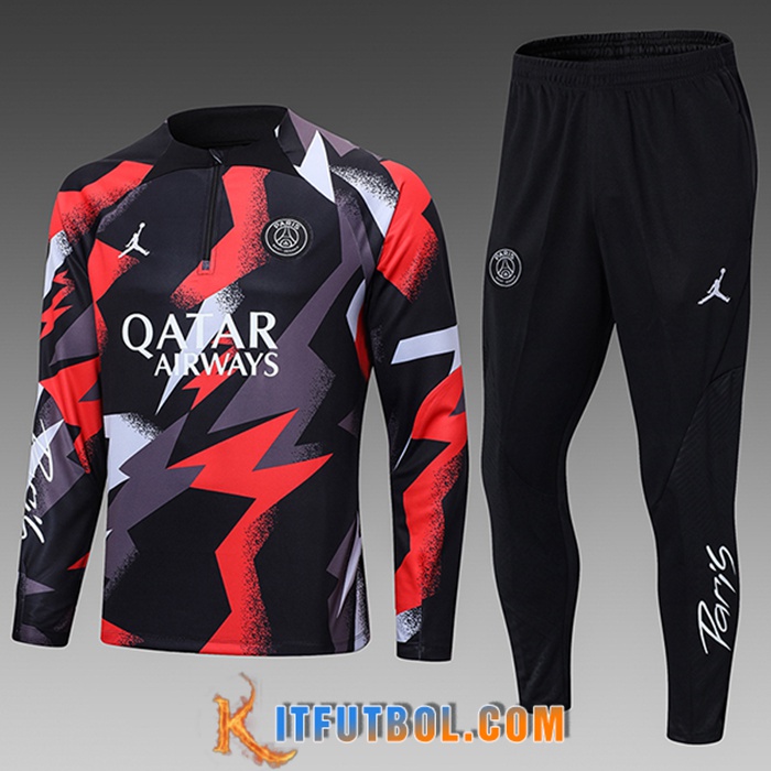 Chandal Equipos De Futbol Jordan PSG Enfant Rojo/Gris 2022/2023