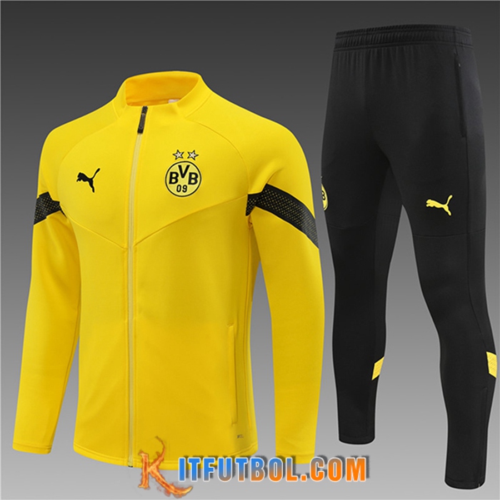 Chandal Equipos De Futbol - Chaqueta Dortmund Enfant Amarillo 2022/2023
