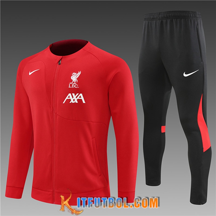 Chandal Equipos De Futbol - Chaqueta FC Liverpool Enfant Rojo 2022/2023