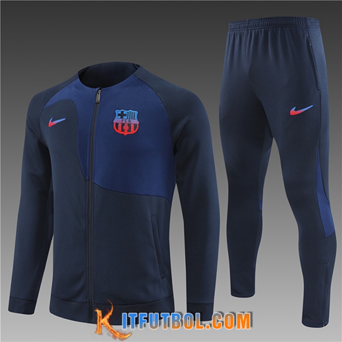 Chandal Equipos De Futbol - Chaqueta FC Barcelona Enfant Azul marino 2022/2023