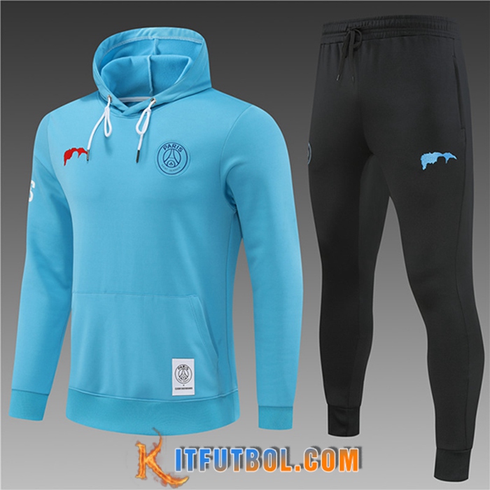 Chaqueta Con Capucha Chandal PSG Enfant Azul Claro 2022/2023