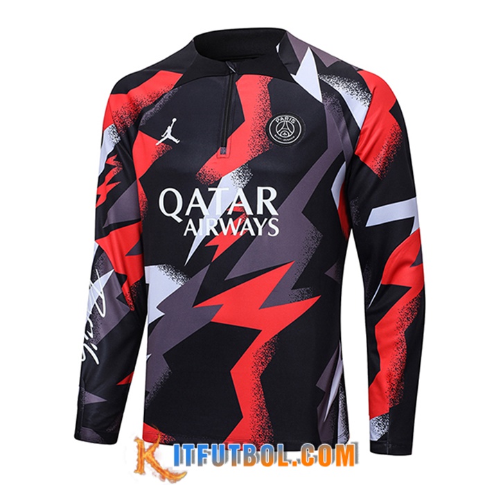 Sudadera De Entrenamiento Jordan PSG Rojo/Gris 2022/2023