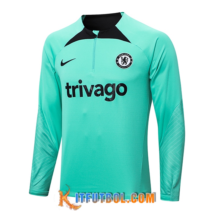 Sudadera De Entrenamiento FC Chelsea Verde 2022/2023