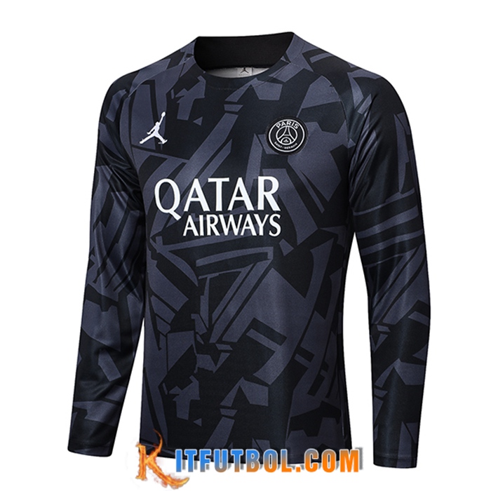 Sudadera De Entrenamiento Jordan PSG Gris Oscuro 2022/2023