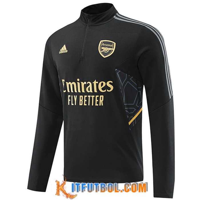 Sudadera De Entrenamiento Arsenal Negro 2022/2023