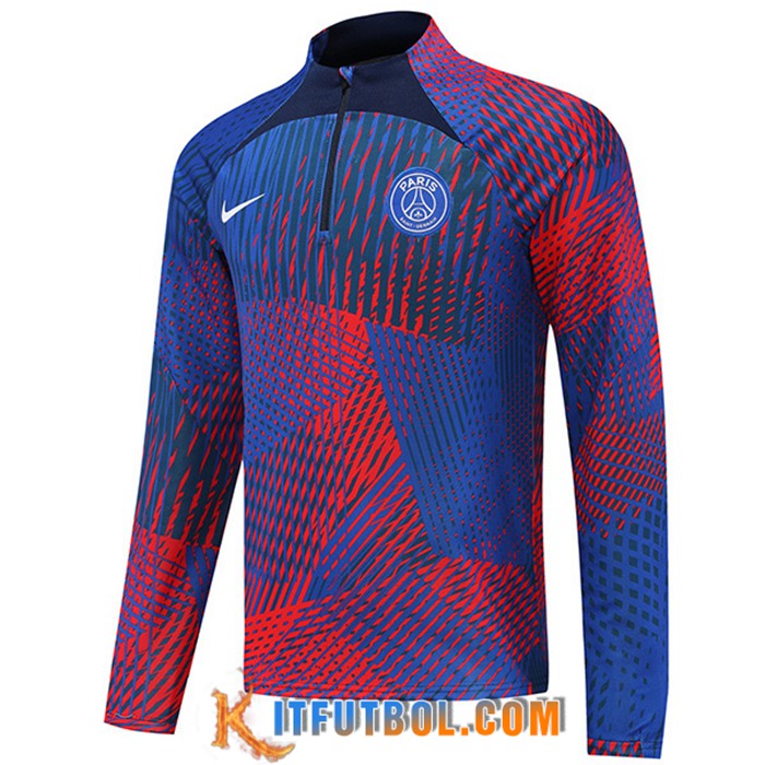 Sudadera De Entrenamiento PSG Rojo/Azul 2022/2023