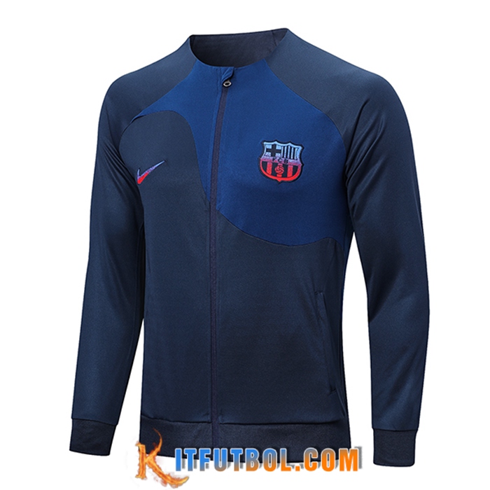 Chaquetas Futbol FC Barcelona Azul marino 2022/2023