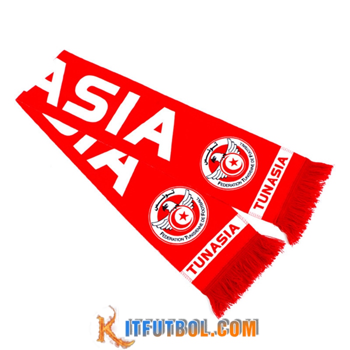 Nueva pañuelos Copa Del Mundo 2022 Túnez Rojo/Blanco