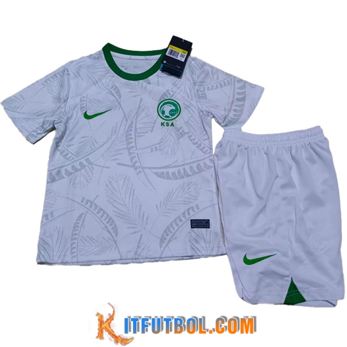 Nueva Camisetas De Futbol Arabia Saudita Ninos Primera 2022/2023