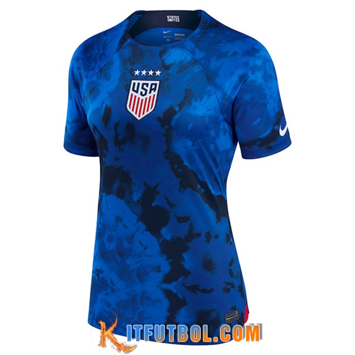 Camisetas De Futbol Estados Unidos Mujer Segunda 2022/2023