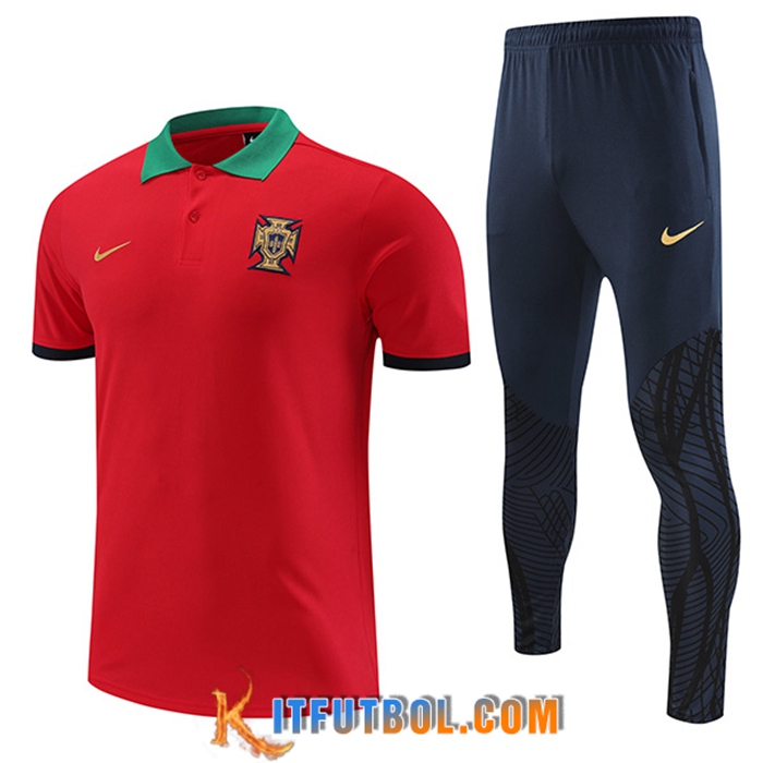 Camiseta Polo Portugal Rojo 2022/2023