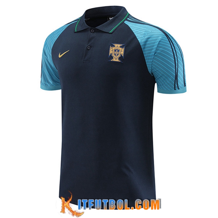 Camiseta Polo Portugal Azul Marine 2022/2023 -02