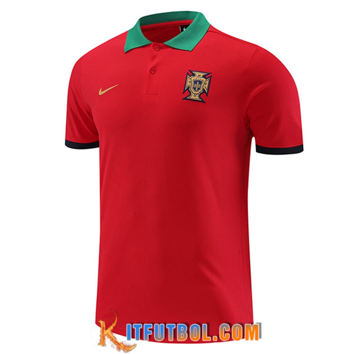 Camiseta Polo Portugal Rojo 2022/2023 -02