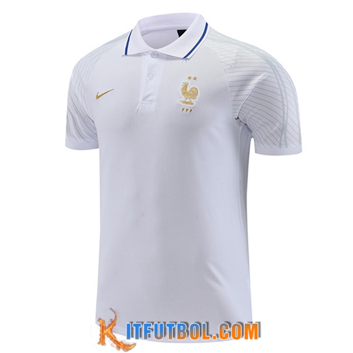 Camiseta Polo Francia Blanco 2022/2023 -02