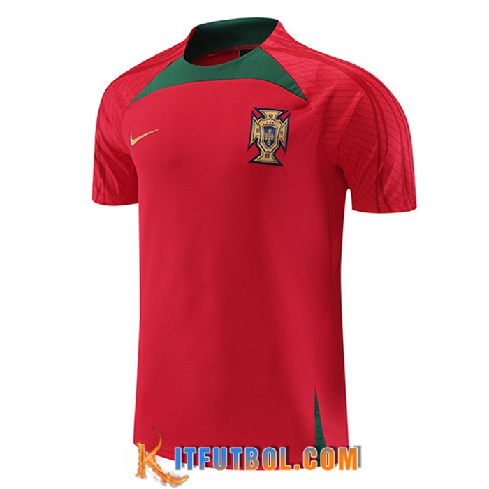Camiseta Entrenamiento Nike Portugal Rojo 2022/2023